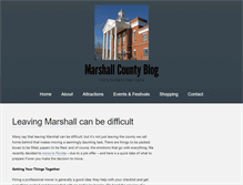 Tablet Screenshot of marshallcountytourism.com